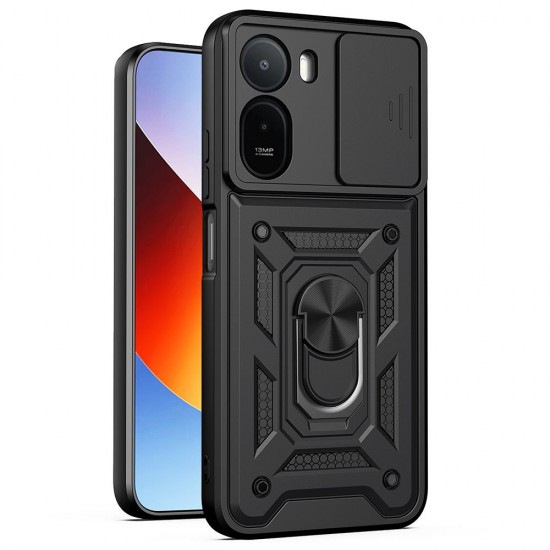 (Xiaomi Redmi A7 Pro 4G) Techsuit Back Cover CamShield Series Black