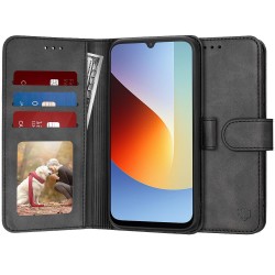 (Xiaomi Redmi A7 Pro 4G) Techsuit Book Cover Diary Book Black