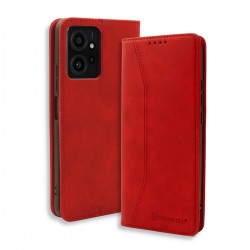(Xiaomi Redmi Note 12) Bodycell PU Leather Wallet Δερματίνης Κόκκινο