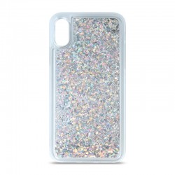 (Xiaomi Redmi Note 12 5G/Poco X5) OEM Back Cover Liquid Sparkle Σιλικόνης Silver