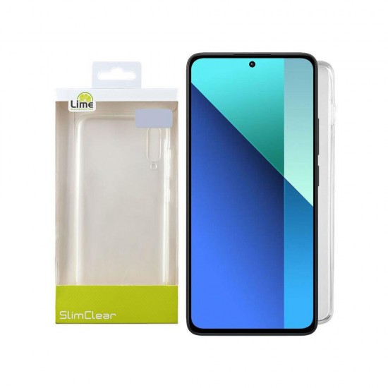 (Xiaomi Redmi Note 13 4G) Lime Back Cover Slim Clear Σιλικόνης Διάφανο