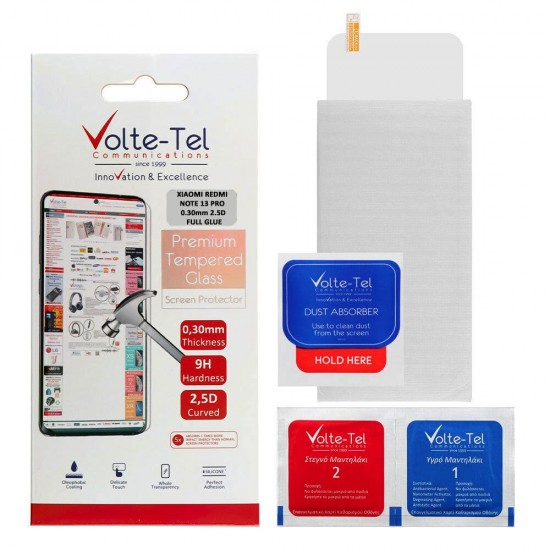 (Xiaomi Redmi Note 13 Pro 5G) Volte-Tel 2.5D 0.3mm Full Glue Tempered Glass