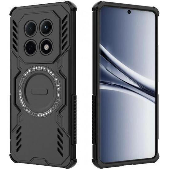 (Xiaomi Redmi Note 15 4G) Techsuit Back Cover ArmorMag Ανθεκτική Σκληρή με MagSafe Black