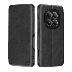 (Xiaomi Redmi Note 15 Pro+ 5G/Poco M8 Pro 5G) Techsuit Book Cover Safe Wallet Plus Black