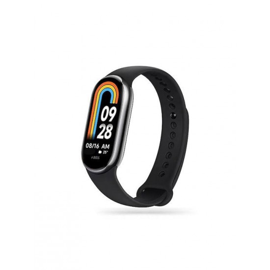 (Xiaomi Smart Band 8) Tech-Protect Λουράκι Σιλικόνης με Pin Μαύρο