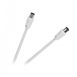 Καλώδιο κεραίας TV 1.5m M/F DM PRO λευκό Καλώδιο κεραίας TV 1.5m M/F DM PRO λευκό