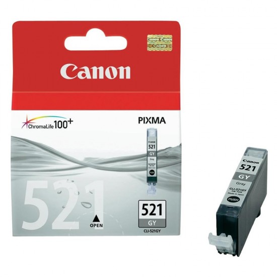 Canon Μελάνι Inkjet CLI-521GY Grey (2937B001) (CANCLI-521GY) Canon Μελάνι Inkjet CLI-521GY Grey (2937B001) (CANCLI-521GY)