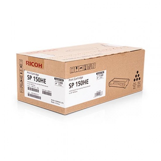 RICOH SP-150 SERIES TNR CRTR BLACK HC (1.5k) (408010) (RICTSP150HC) RICOH SP-150 SERIES TNR CRTR BLACK HC (1.5k) (408010) (RICTSP150HC)