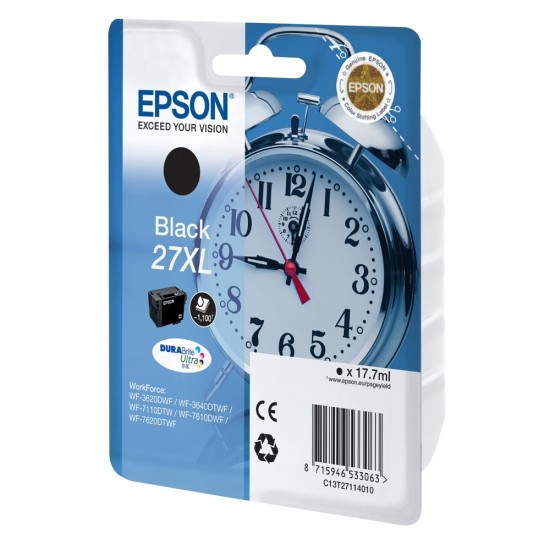 Epson Μελάνι Inkjet Series 27 XL Black (C13T27114012) (EPST271140) Epson Μελάνι Inkjet Series 27 XL Black (C13T27114012) (EPST271140)