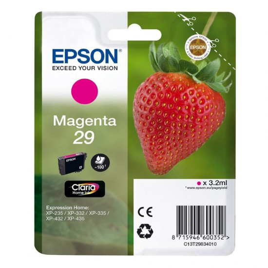 Epson Μελάνι Inkjet Series 29 Magenta (C13T29834012) (EPST298340)