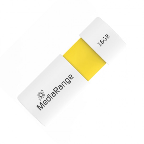 MediaRange USB 2.0 Flash Drive Color Edition 16GB (Yellow) (MR972)