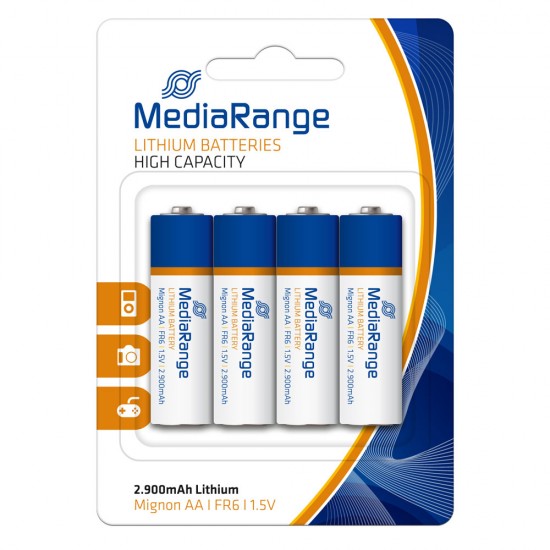 Μπαταρία Λιθίου MediaRange AA 1.5V (FR6) (4 Pack) (MRBAT154)