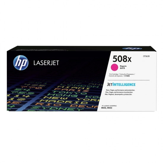 HP Color LaserJet Enterprise M552/553 HC Magenta Toner (CF363X) (HPCF363X) HP Color LaserJet Enterprise M552/553 HC Magenta Toner (CF363X) (HPCF363X)