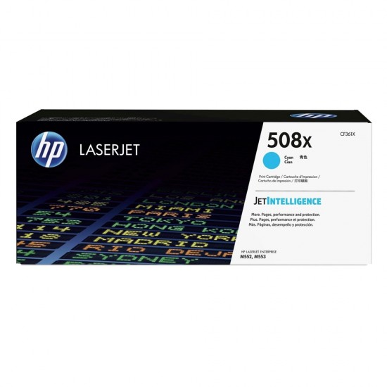 HP Color LaserJet Enterprise M552/553 HC Cyan Toner (CF361X) (HPCF361X) HP Color LaserJet Enterprise M552/553 HC Cyan Toner (CF361X) (HPCF361X)