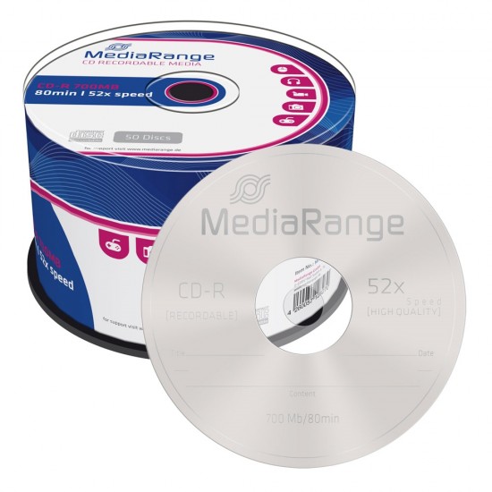 MediaRange CD-R 80' 700MB 52x Cake Box x 50 (MR207)