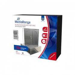 MediaRange CD Slimcase for 1 Disc 5.2mm Black Tray (10 Pack) (MRBOX32) MediaRange CD Slimcase for 1 Disc 5.2mm Black Tray (10 Pack) (MRBOX32)