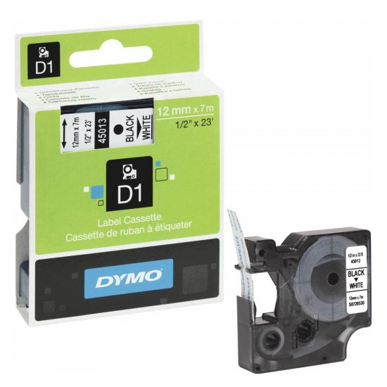 Ταινία Ετικετογράφου DYMO D1 45013 12mmx7m Black on White (DYMO45013) Ταινία Ετικετογράφου DYMO D1 45013 12mmx7m Black on White (DYMO45013)