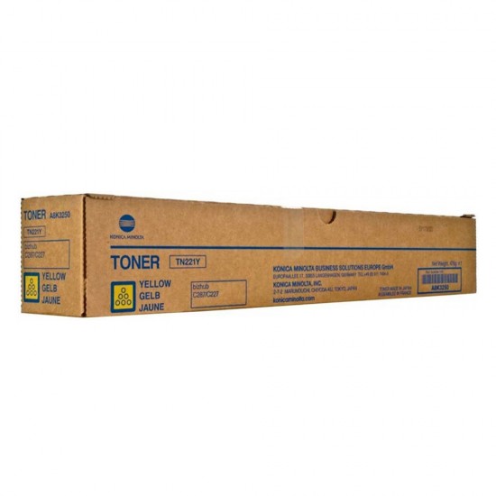 KONICA MINOLTA BIZHUB C227/287 TONER YELLOW (A8K3250) (MINTN221Y) KONICA MINOLTA BIZHUB C227/287 TONER YELLOW (A8K3250) (MINTN221Y)