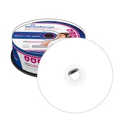 MediaRange Audio CD-R 700MB|80min 12x speed, inkjet fullsurface printable, Cake 25 (MR224) MediaRange Audio CD-R 700MB|80min 12x speed, inkjet fullsurface printable, Cake 25 (MR224)
