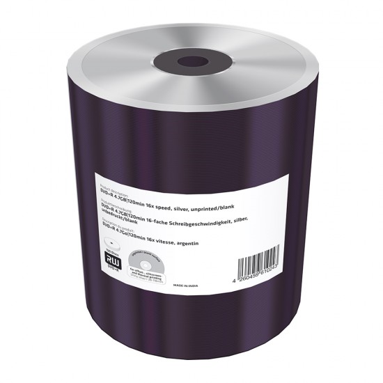 MediaRange DVD+R 4.7GB|120min 16x speed, silver, unprinted/blank, Shrink 100 (MR423) MediaRange DVD+R 4.7GB|120min 16x speed, silver, unprinted/blank, Shrink 100 (MR423)