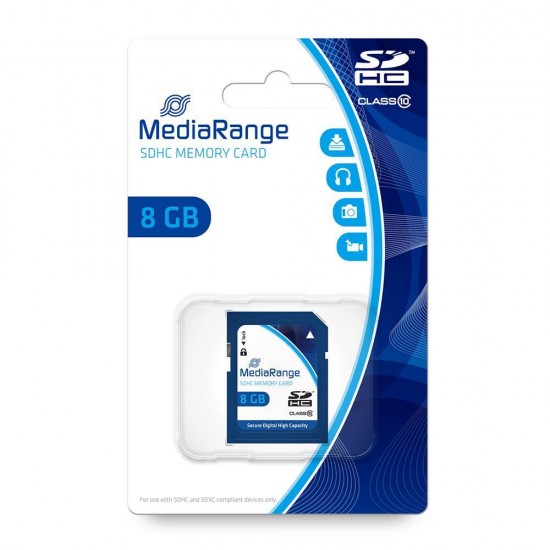 MediaRange SDHC Class 10 8 GB (High Capacity) (MR962)