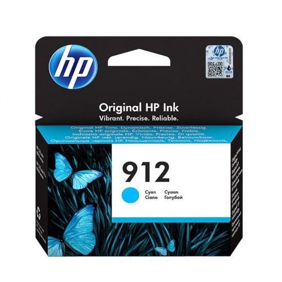 HP Μελάνι Inkjet No.912 Cyan (3YL77AE) (HP3YL77AE)