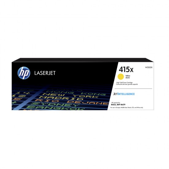 HP 415X Yellow LaserJet Toner Cartridge HC (6k) (W2032X) (HPW2032X) HP 415X Yellow LaserJet Toner Cartridge HC (6k) (W2032X) (HPW2032X)