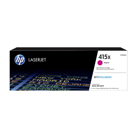 HP 415X Magenta LaserJet Toner Cartridge HC (6k) (W2033X) (HPW2033X) HP 415X Magenta LaserJet Toner Cartridge HC (6k) (W2033X) (HPW2033X)