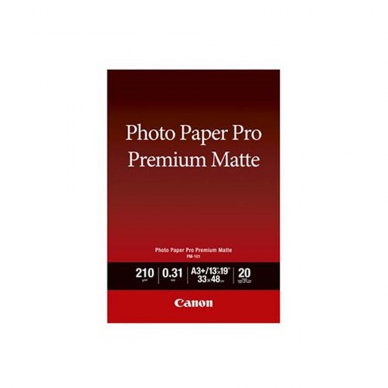 Canon Φωτογραφικό Χαρτί Premium Matte A3+ 210 g/m²20 φύλλα (8657B007) (CAN-PM101-A3PLUS)