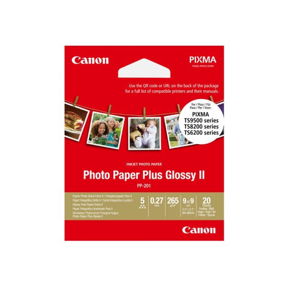 Φωτογραφικό Χαρτί CANON PP-201 (3,5x3,5 inch) 265 g/m2 20 Φύλλα (2311B070) (CAN-PP201-3) Φωτογραφικό Χαρτί CANON PP-201 (3,5x3,5 inch) 265 g/m2 20 Φύλλα (2311B070) (CAN-PP201-3)