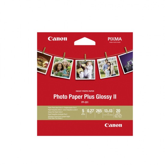 Canon Φωτογραφικό Χαρτί PP-201 5x5 inch 265 g/m²20 Φύλλα (2311B060) (CAN-PP2015) Canon Φωτογραφικό Χαρτί PP-201 5x5 inch 265 g/m²20 Φύλλα (2311B060) (CAN-PP2015)