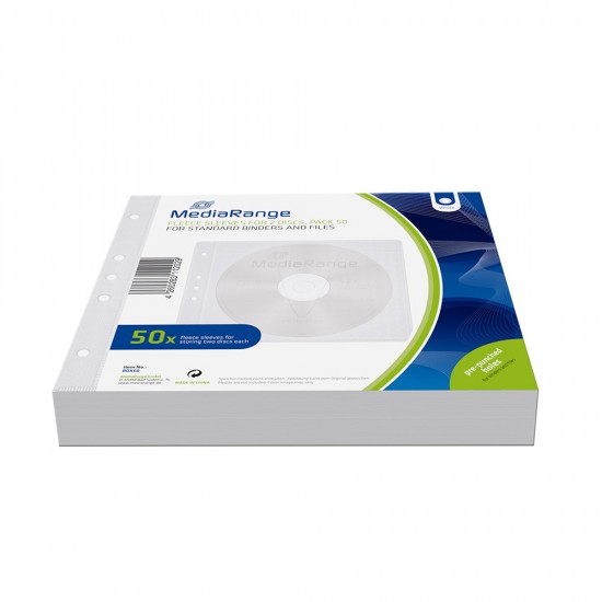MediaRange Fleece sleeves for 2 discs White Pack 50 (MRBOX60) MediaRange Fleece sleeves for 2 discs White Pack 50 (MRBOX60)
