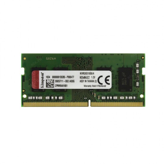 Kingston RAM DDR4-2666 4GB SODIMM (KVR26S19S6/4) (KINKVR26S19S6/4)