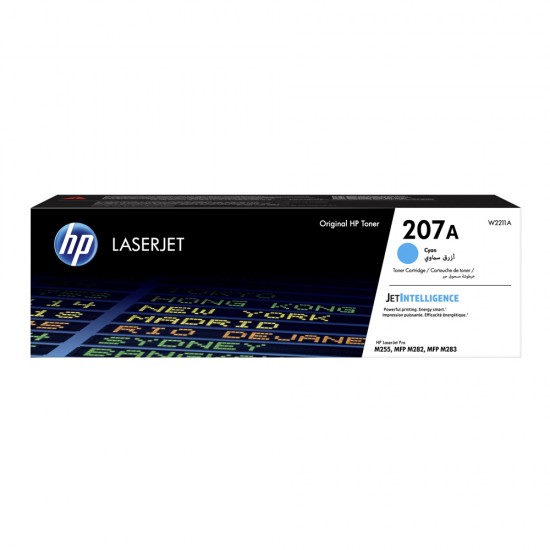 HP 207A Cyan LaserJet Toner Cartridge (1.25k) (W2211A) (HPW2211A) HP 207A Cyan LaserJet Toner Cartridge (1.25k) (W2211A) (HPW2211A)