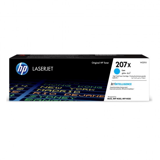 HP 207X Cyan LaserJet Toner Cartridge (2.45k) (W2211X) (HPW2211X) HP 207X Cyan LaserJet Toner Cartridge (2.45k) (W2211X) (HPW2211X)