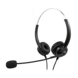 MediaRange Corded stereo headset with microphone and control panel, black (MROS304) MediaRange Corded stereo headset with microphone and control panel, black (MROS304)