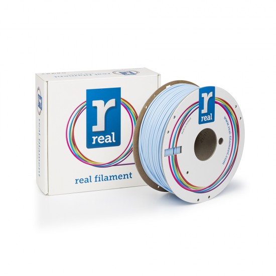 REAL PLA 3D Printer Filament - Light Blue - spool of 1Kg - 2.85mm (REALPLALBLUE1000MM3)