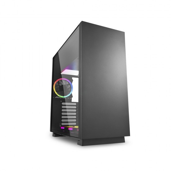 Sharkoon Pure Steel RGB Black PC Case (PURESTEELRGBBK) (SHRPURESTEELRGBBK) Sharkoon Pure Steel RGB Black PC Case (PURESTEELRGBBK) (SHRPURESTEELRGBBK)