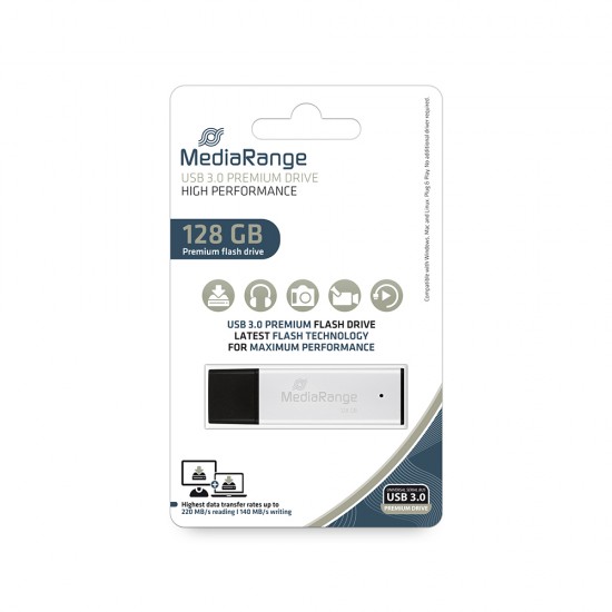 MediaRange USB 3.0 high performance flash drive, 128GB (MR1902) MediaRange USB 3.0 high performance flash drive, 128GB (MR1902)