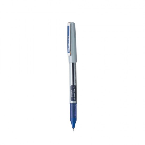 Zebra DX5 Zebroller SILVER RollerPen 0,5mm Blue (ZB-16072Z) (ZEBZB-16072Z)