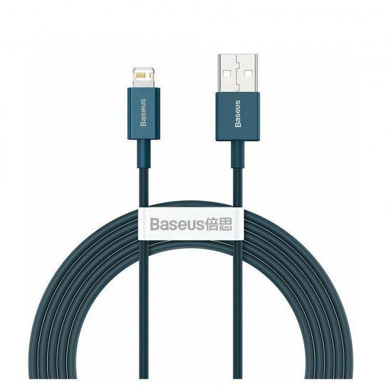 Baseus Lightning Superior Series cable, Fast Charging, Data 2.4A, 2m Blue (CALYS-C03) (BASCALYS-C03) Baseus Lightning Superior Series cable, Fast Charging, Data 2.4A, 2m Blue (CALYS-C03) (BASCALYS-C03)