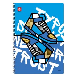 Typotrust Pop Art Τετράδιο Σπιράλ A4 3 θεμάτων (4543-14) (TYP4543-14) Typotrust Pop Art Τετράδιο Σπιράλ A4 3 θεμάτων (4543-14) (TYP4543-14)