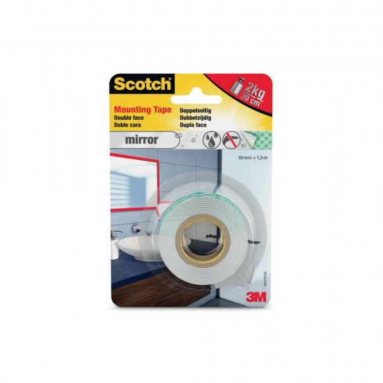 Ταινία Διπλής Όψεως 3Μ 4496W-1915-P Mirror Tape 19mmx1,5m 5kg (4496W1915P) (MMM4496W1915P)