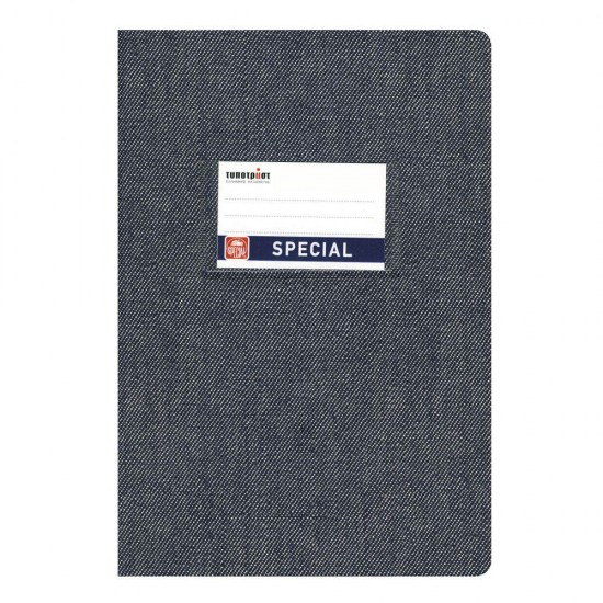 Typotrust Jeans Τετράδιο Σκούρο Μπλε Ριγέ 17x25 50φ. (4161) (TYP4161)