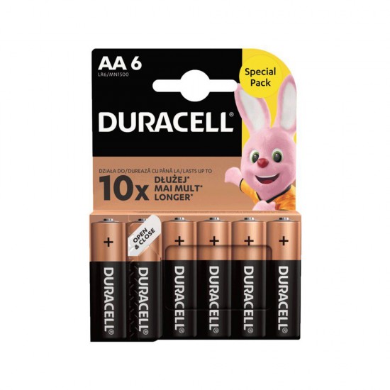 Duracell Αλκαλικές Μπαταρίες AA 1.5V 6τμχ (DAALR6MN15006) (DURDAALR6MN15006) Duracell Αλκαλικές Μπαταρίες AA 1.5V 6τμχ (DAALR6MN15006) (DURDAALR6MN15006)