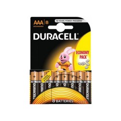 Duracell Αλκαλικές Μπαταρίες AAA 1.5V 8τμχ (DBAAALR03) (DURDBAAALR03) Duracell Αλκαλικές Μπαταρίες AAA 1.5V 8τμχ (DBAAALR03) (DURDBAAALR03)