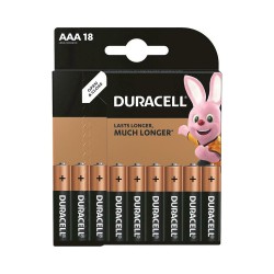 Duracell Αλκαλικές Μπαταρίες AAA 1.5V 18τμχ (DCAAALR03)(DURDCAAALR03) Duracell Αλκαλικές Μπαταρίες AAA 1.5V 18τμχ (DCAAALR03)(DURDCAAALR03)
