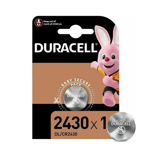 Duracell Electronics Μπαταρία Λιθίου Ρολογιών CR2430 3V 1τμχ (DECR2430)(DURDECR2430)