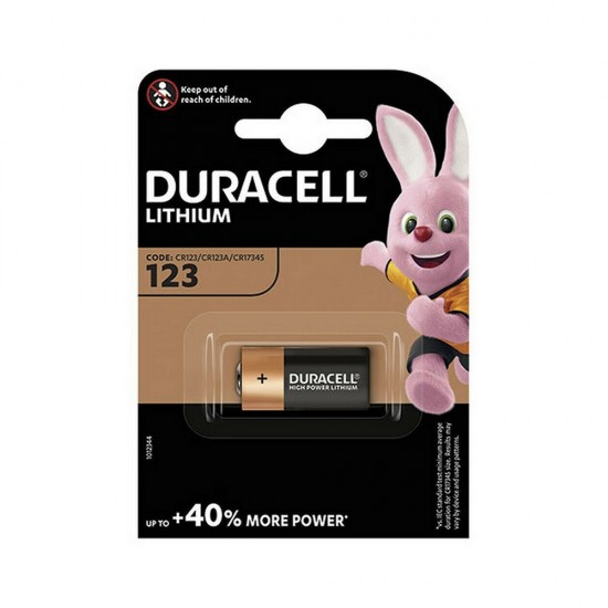 Duracell Ultra Μπαταρία Λιθίου CR123 3V 1τμχ (DUCR123)(DURDUCR123)