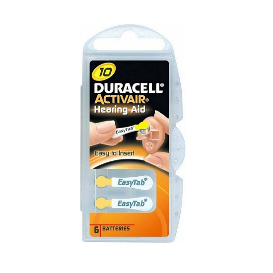 Duracell Activair Μπαταρίες Ακουστικών Βαρηκοΐας 10 1.4V 6τμχ (ACA10MF) (DURACA10MF)